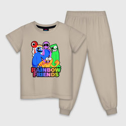 Радужные друзья персонажи игры – Детская пижама хлопок с принтом купить со скидкой в -9%