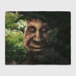 Мудрое дерево с лицом мем – Плед 3D с принтом купить со скидкой в -14%