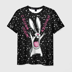 С новым годом кролика – Мужская футболка 3D с принтом купить со скидкой в -23%