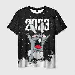 Злой  кролик  2023 – Мужская футболка 3D с принтом купить со скидкой в -23%