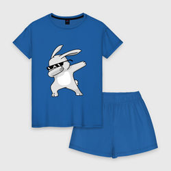 Кролик дэб – Женская пижама с шортиками хлопок с принтом купить со скидкой в -15%