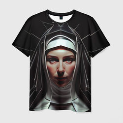 Нейросеть: готическая монахиня – Мужская футболка 3D с принтом купить со скидкой в -26%