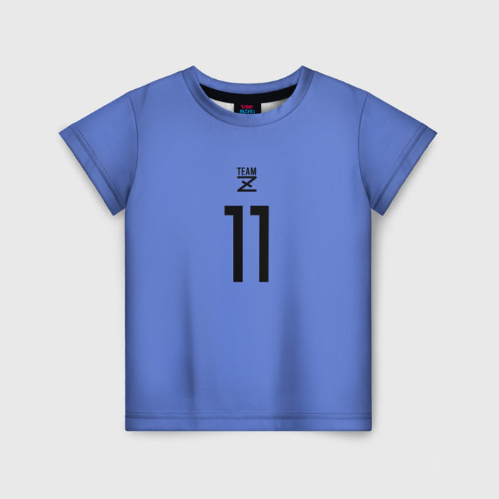 Детская футболка с принтом Форма Исаги, вид спереди №1