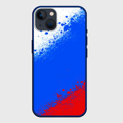 Флаг России - триколор – Чехол для iPhone 14 Plus с принтом купить