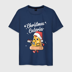 Рождественские калории – Мужская футболка хлопок с принтом купить со скидкой в -20%