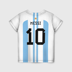 Месси Аргентина ЧМ 2022 – Детская футболка 3D с принтом купить со скидкой в -44%
