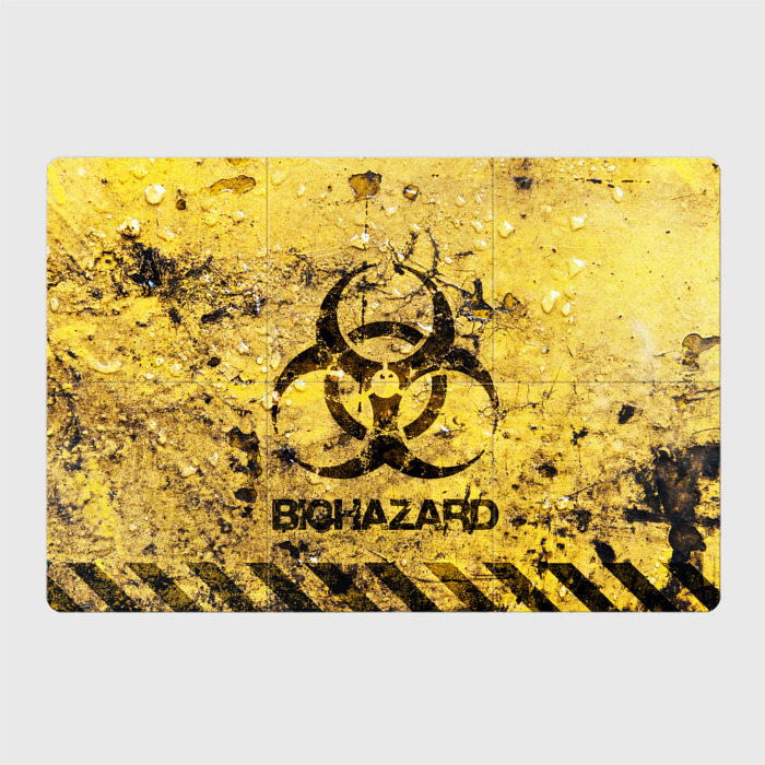 Магнитный плакат 3x2 с принтом Danger Biohazard, вид спереди №1