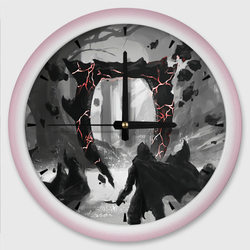 Ворота Обливиона – Настенные часы круглые с принтом купить