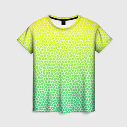 Витражная мозаика – Женская футболка 3D с принтом купить со скидкой в -26%