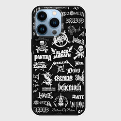 Логотипы метал групп metal bands logo – Чехол для iPhone 14 Pro с принтом купить