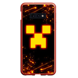 Огненный Крипер: Майнкрафт – Чехол для Samsung S10E с принтом купить