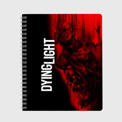 Dying light red zombie face – Тетрадь с принтом купить