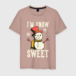 Snowman – Мужская футболка хлопок с принтом купить со скидкой в -20%