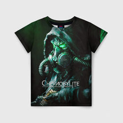 Chernobylite - Черный Сталкер – Детская футболка 3D с принтом купить со скидкой в -33%