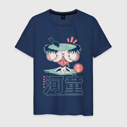 Японский ёкай Каппа – Мужская футболка хлопок с принтом купить со скидкой в -20%