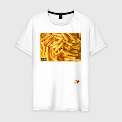 Картошка фри 2х2 – Мужская футболка хлопок с принтом купить со скидкой в -20%