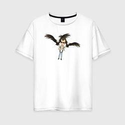Бурдашев – Женская футболка хлопок Oversize с принтом купить со скидкой в -35%