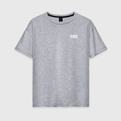 2х2 лого – Женская футболка хлопок Oversize с принтом купить со скидкой в -35%