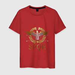 SPQR – Мужская футболка хлопок с принтом купить со скидкой в -20%