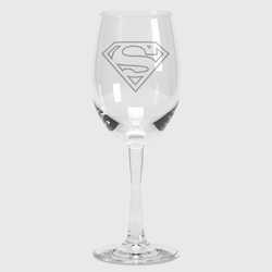 Лого Супермена - супергерой – Бокал для вина с принтом купить со скидкой в -12%