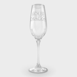 Лого - Дом дракона – Фужер для шампанского с принтом купить со скидкой в -12%