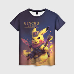 Genchu impact – Женская футболка 3D с принтом купить со скидкой в -31%