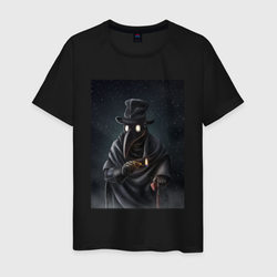 Чумной доктор в Средневековье – Мужская футболка хлопок с принтом купить со скидкой в -20%