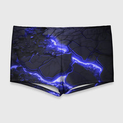 Красивая синяя неоновая лава – Мужские купальные плавки 3D с принтом купить со скидкой в -11%