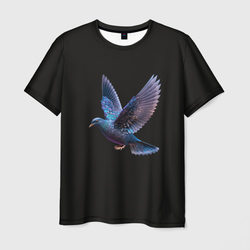 Неоновый сизый голубь – Мужская футболка 3D с принтом купить со скидкой в -26%