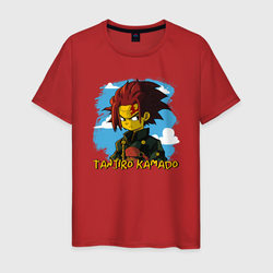 Тандзиро Камадо Симпсон – Мужская футболка хлопок с принтом купить со скидкой в -20%