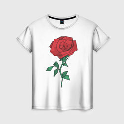 Цветок к празднику – Женская футболка 3D с принтом купить со скидкой в -26%