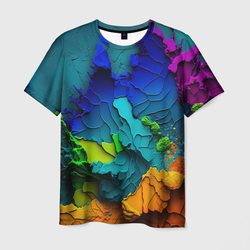 Взрыв красок – Мужская футболка 3D с принтом купить со скидкой в -31%