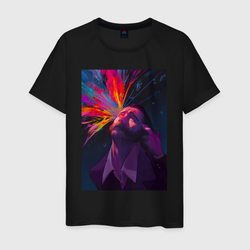 Disco Elysium - Взрыв мозга – Мужская футболка хлопок с принтом купить со скидкой в -20%