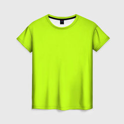 Лайм цвет однотонный лаймовый – Женская футболка 3D с принтом купить со скидкой в -31%