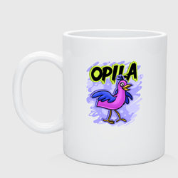 Opila Bird – Кружка керамическая с принтом купить