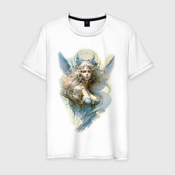 Царевна-Лебедь ангел - нейросеть – Мужская футболка хлопок с принтом купить со скидкой в -20%