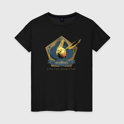 Hogwarts Legacy золотой снитч с крылышками – Женская футболка хлопок с принтом купить со скидкой в -20%