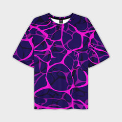 Неоновая аниме вода – Мужская футболка oversize 3D с принтом купить со скидкой в -50%