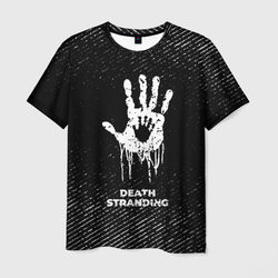 Death Stranding с потертостями на темном фоне – Мужская футболка 3D с принтом купить со скидкой в -26%