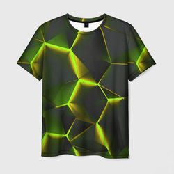 Разлом неоновых плит – Мужская футболка 3D с принтом купить со скидкой в -31%