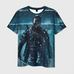 Ghost of Tsushima зима – Мужская футболка 3D с принтом купить со скидкой в -26%