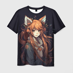 Девушка лисица – Мужская футболка 3D с принтом купить со скидкой в -26%