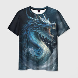 Ледяной дракон – Мужская футболка 3D с принтом купить со скидкой в -26%