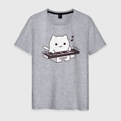 Аниме Бонго кот – Мужская футболка хлопок с принтом купить со скидкой в -20%