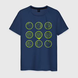 Лаймовый цикл – Светящаяся мужская футболка с принтом купить со скидкой в -20%
