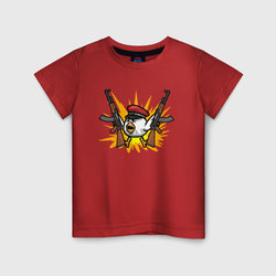 Взрывной цыпленок – Детская футболка хлопок с принтом купить со скидкой в -20%