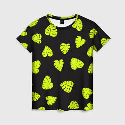 Листья - Монстера – Женская футболка 3D с принтом купить со скидкой в -31%