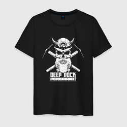 Deep Rock Galactic art logo – Мужская футболка хлопок с принтом купить со скидкой в -20%