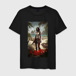 Девушка на мертвом острове – Мужская футболка хлопок с принтом купить со скидкой в -20%