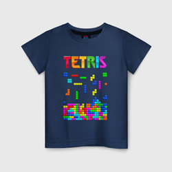 Фильм Тетрис логотип – Детская футболка хлопок с принтом купить со скидкой в -20%
